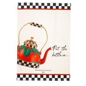 Mackenzie Childs Put On The Kettle Dish Towel